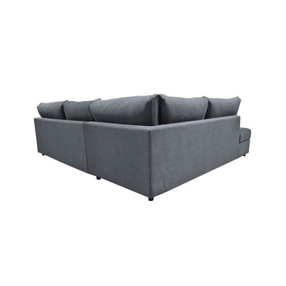 LH Home Taylor Grey Fabric Left Sectional