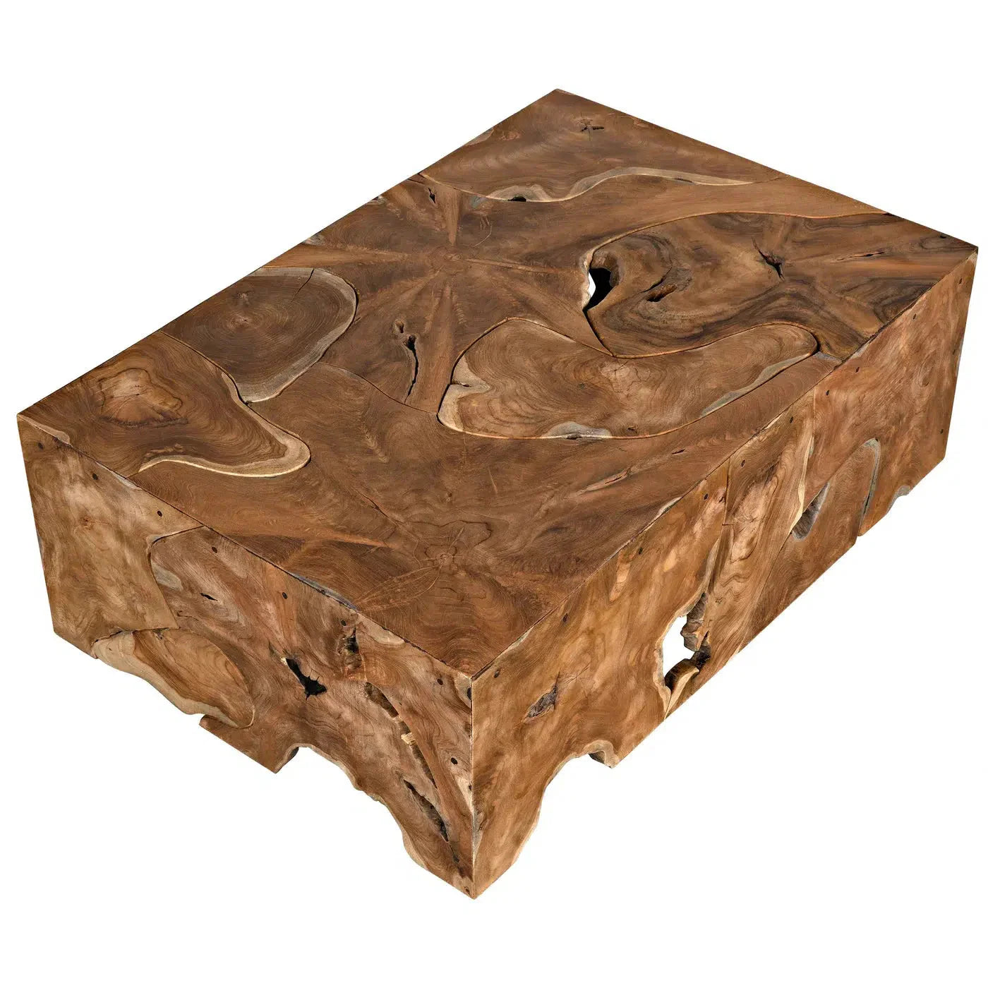 Teak Coffee Table Root Original Stump Pieces - Vert Coffee Table-Coffee Tables-Noir-Sideboards and Things