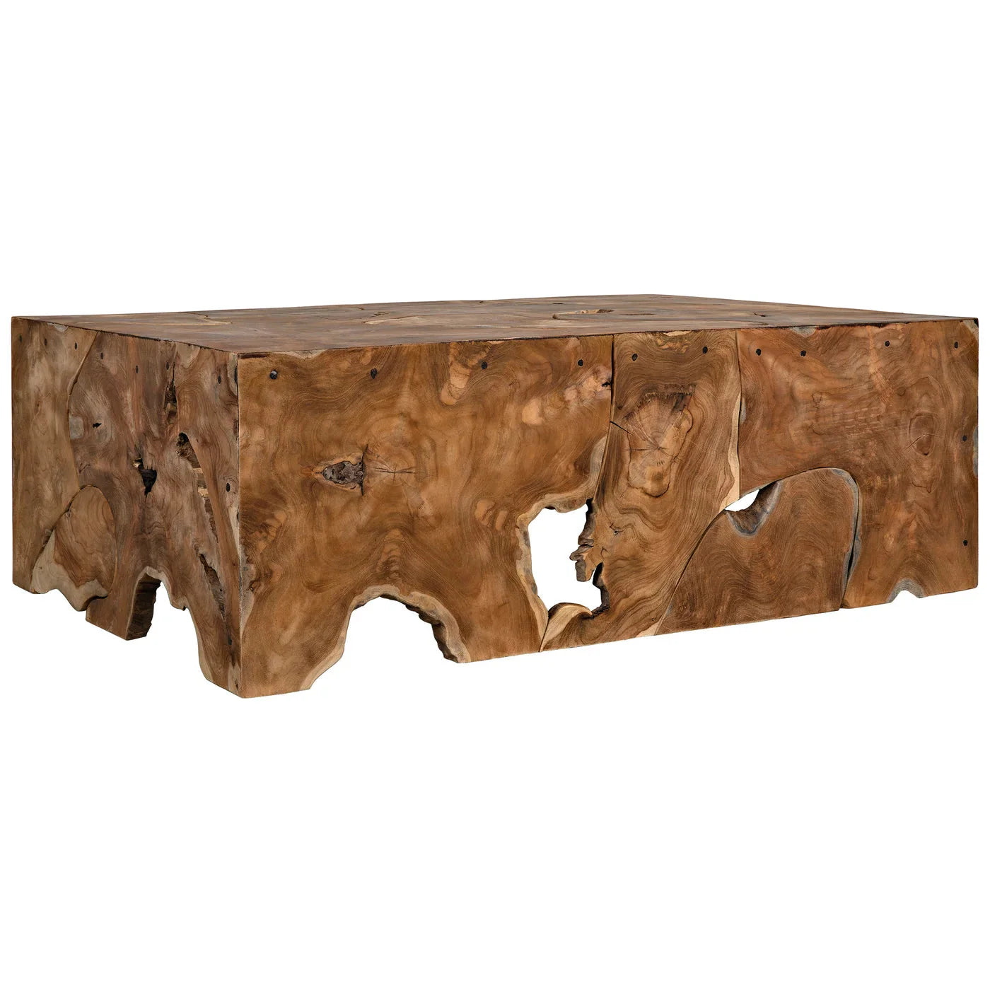 Teak Coffee Table Root Original Stump Pieces - Vert Coffee Table-Coffee Tables-Noir-Sideboards and Things