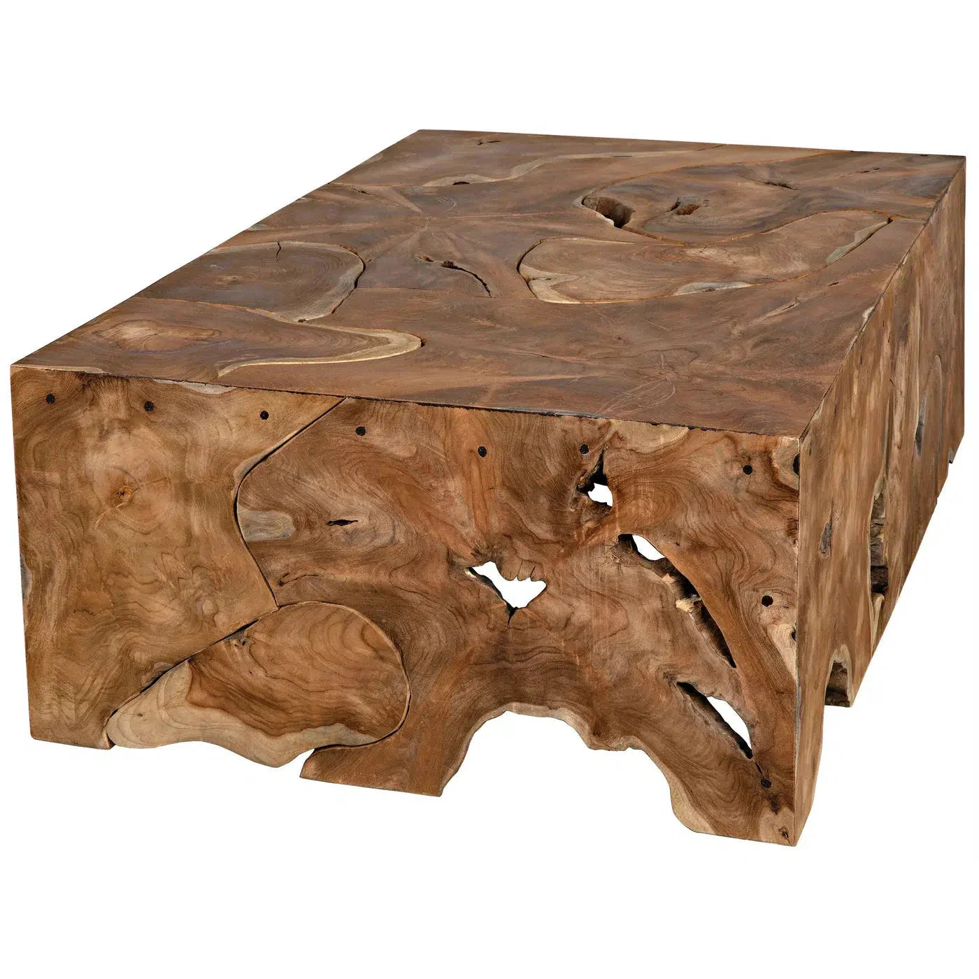 Teak Coffee Table Root Original Stump Pieces - Vert Coffee Table-Coffee Tables-Noir-Sideboards and Things