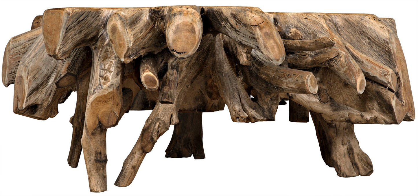 Teak Root Geometric Coffee Table-Coffee Tables-Noir-Sideboards and Things