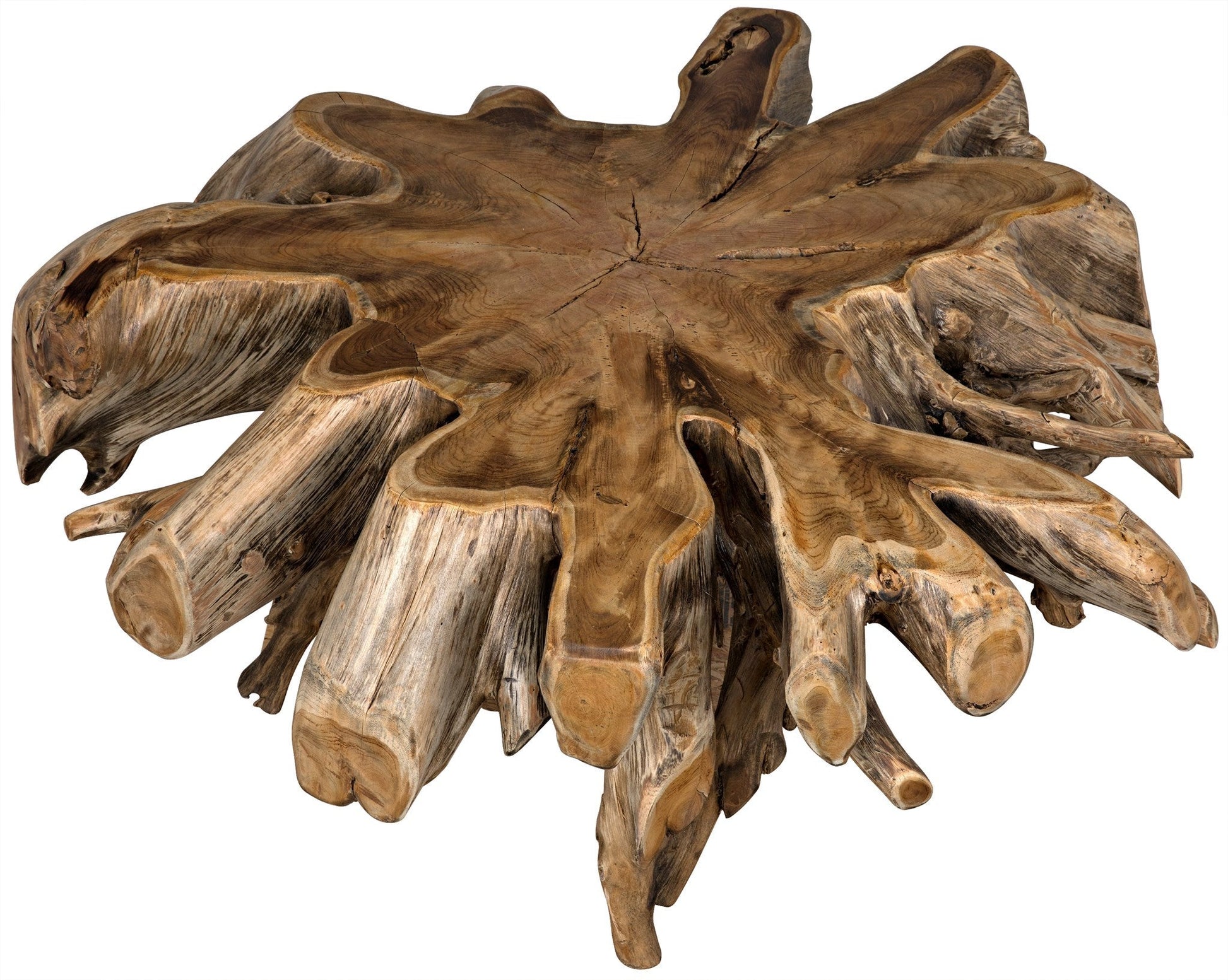 Teak Root Geometric Coffee Table-Coffee Tables-Noir-Sideboards and Things