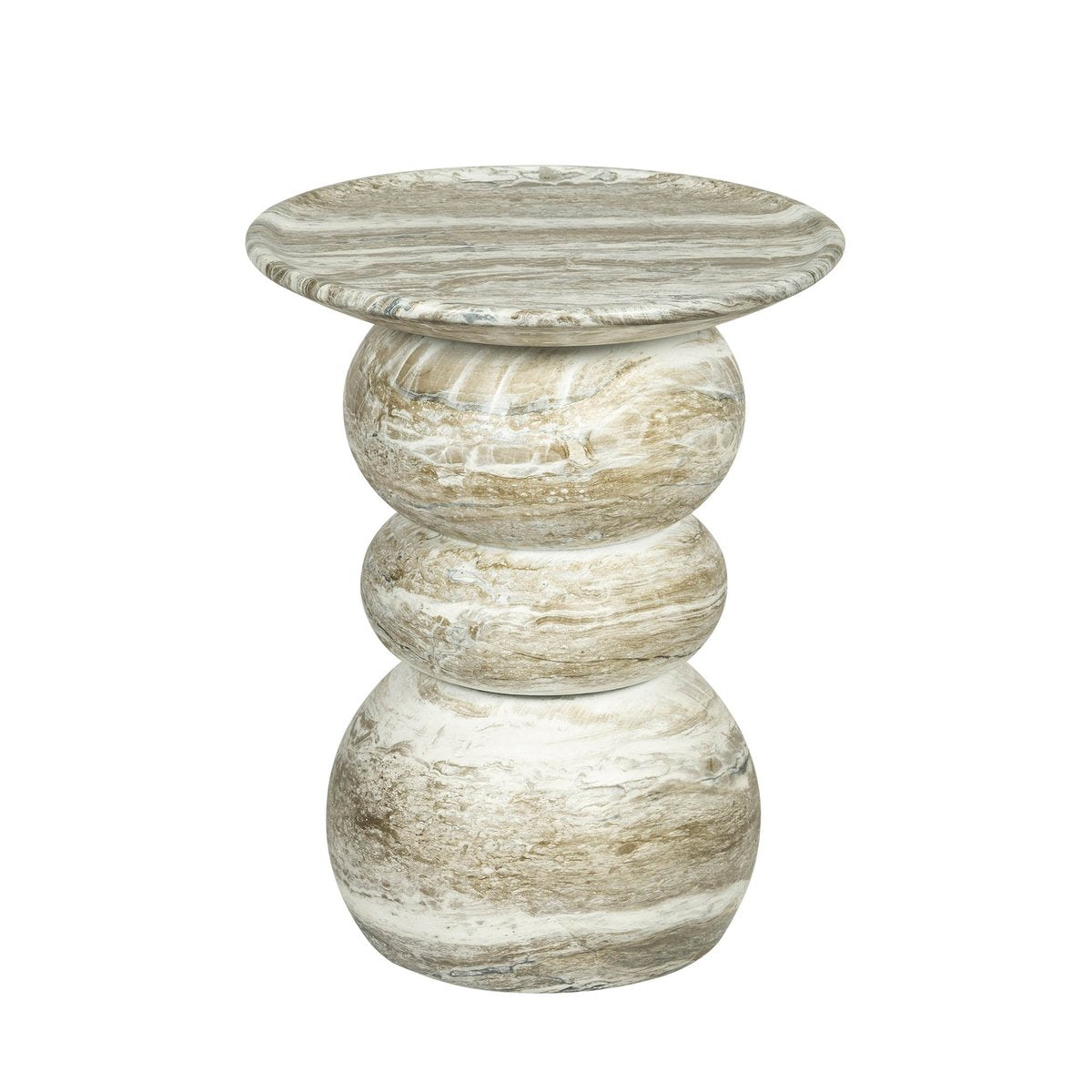 LH Home Temple Concrete Outdoor Side Table