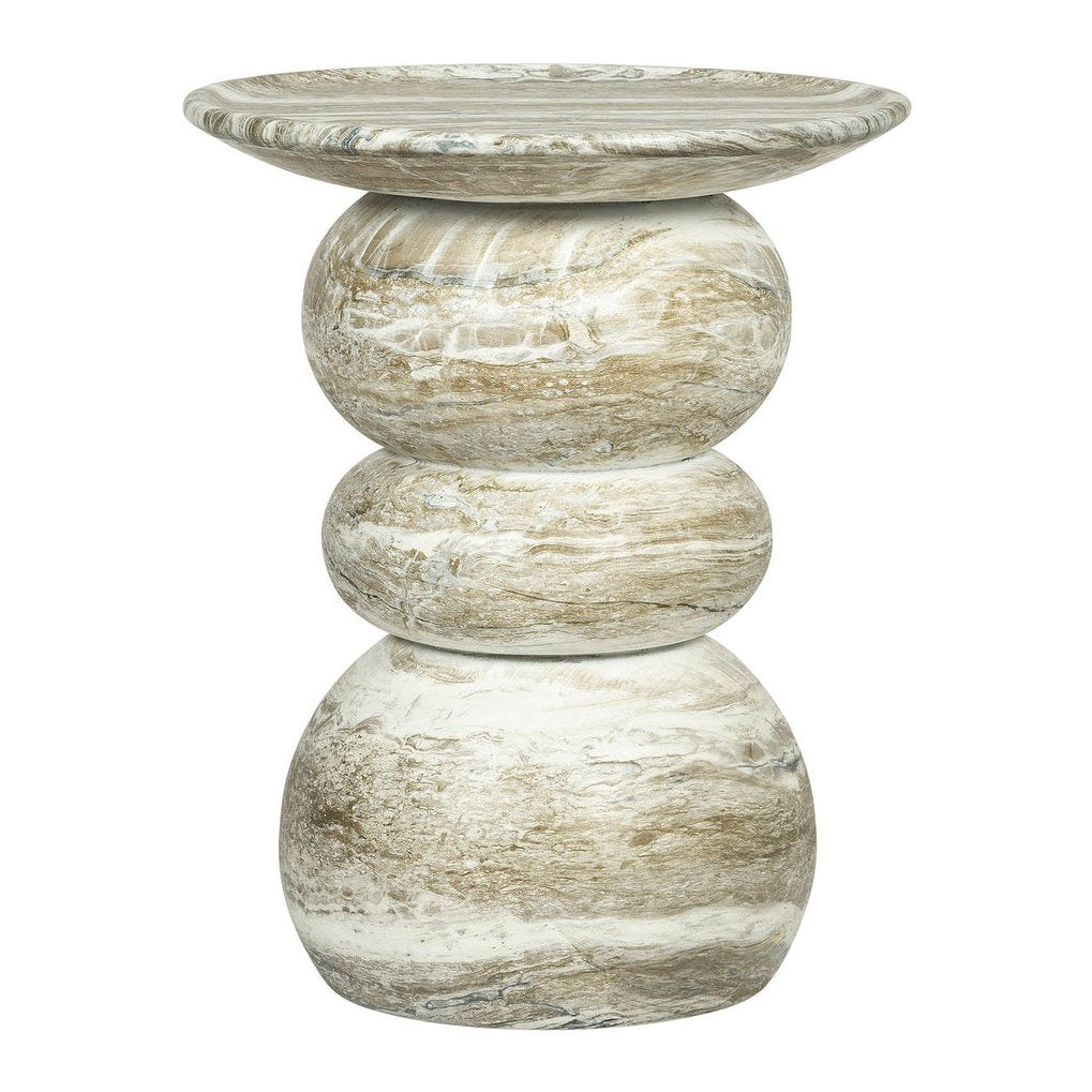 LH Home Temple Concrete Outdoor Side Table