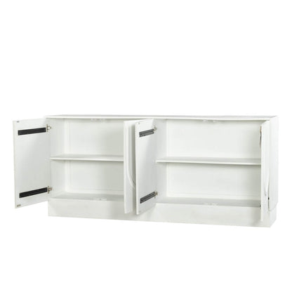 LH Home Tempo Wooden White Sideboard