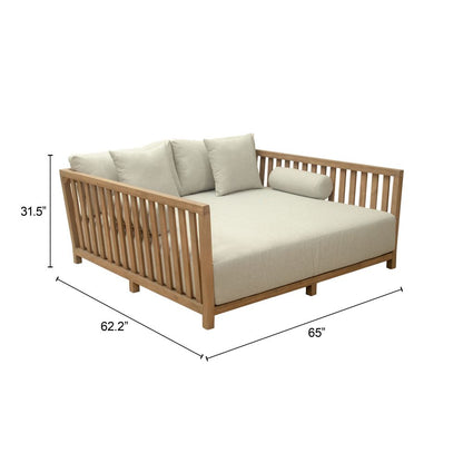 Zuo Modern Teras Olefin Fabric Outdoor Daybed