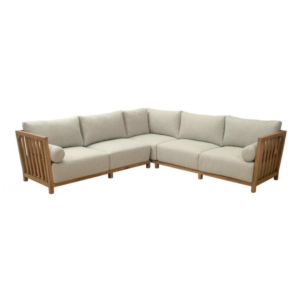 Zuo Modern Teras Olefin Fabric Outdoor Sectional Sofa