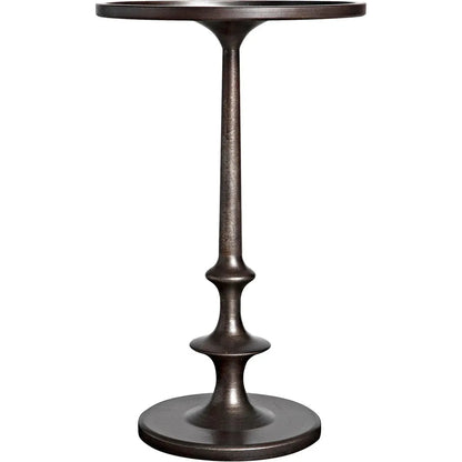 Noir Terni Iron Round Side Table