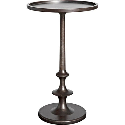 Noir Terni Iron Round Side Table