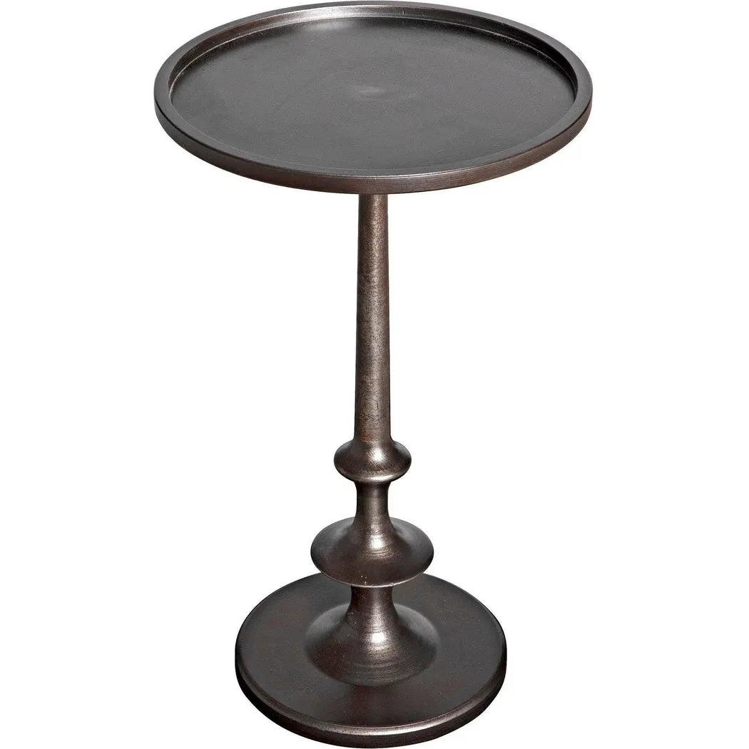 Noir Terni Iron Round Side Table