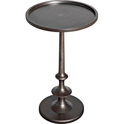 Noir Terni Iron Round Side Table