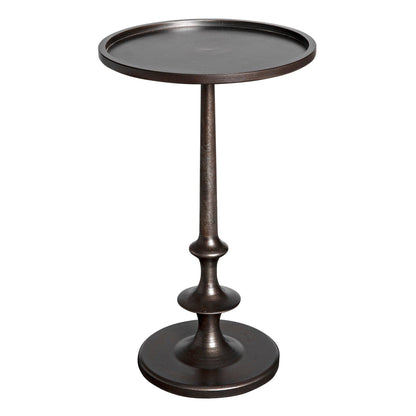 Terni Iron Round Side Table-Side Tables-Noir-Sideboards and Things