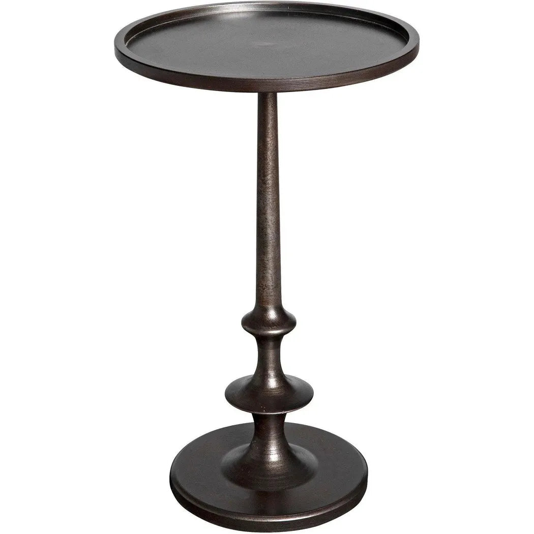 Noir Terni Iron Round Side Table
