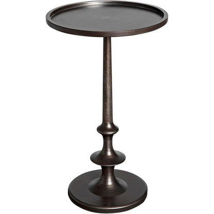Noir Terni Iron Round Side Table