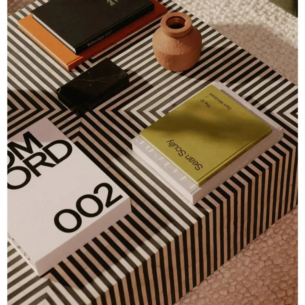 Terning Art Deco Bone Veneer Resin Square Coffee Table - LOOMLAN - Moe's Home - Coffee Tables