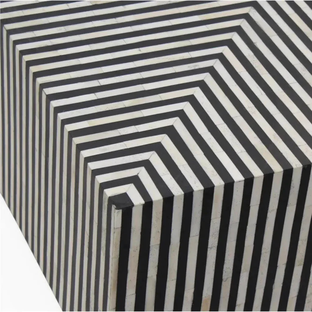 Terning Art Deco Bone Veneer Resin Square Coffee Table - LOOMLAN - Moe's Home - Coffee Tables