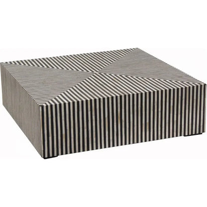 Terning Art Deco Bone Veneer Resin Square Coffee Table - LOOMLAN - Moe's Home - Coffee Tables