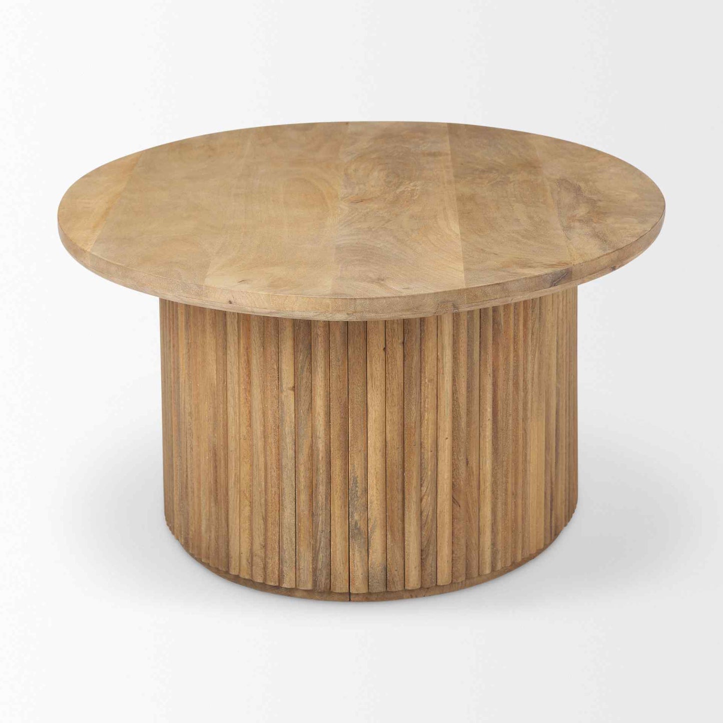 Terra Fluted Wood Coffee Table