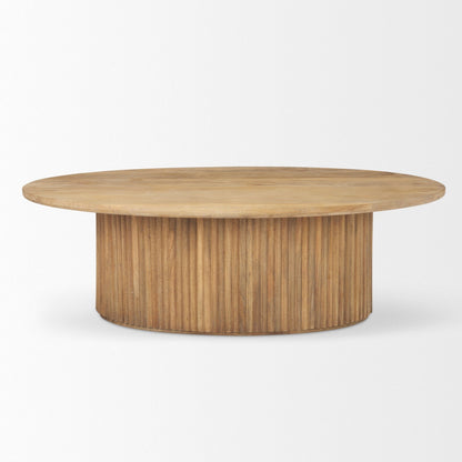 Terra Fluted Wood Coffee Table