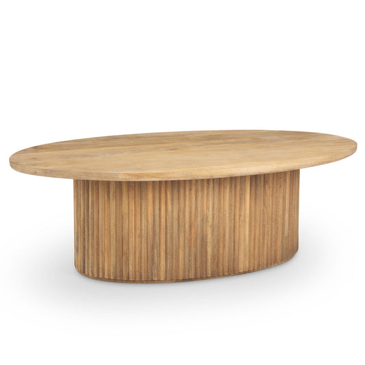 Mercana Terra Fluted Wood Coffee Table