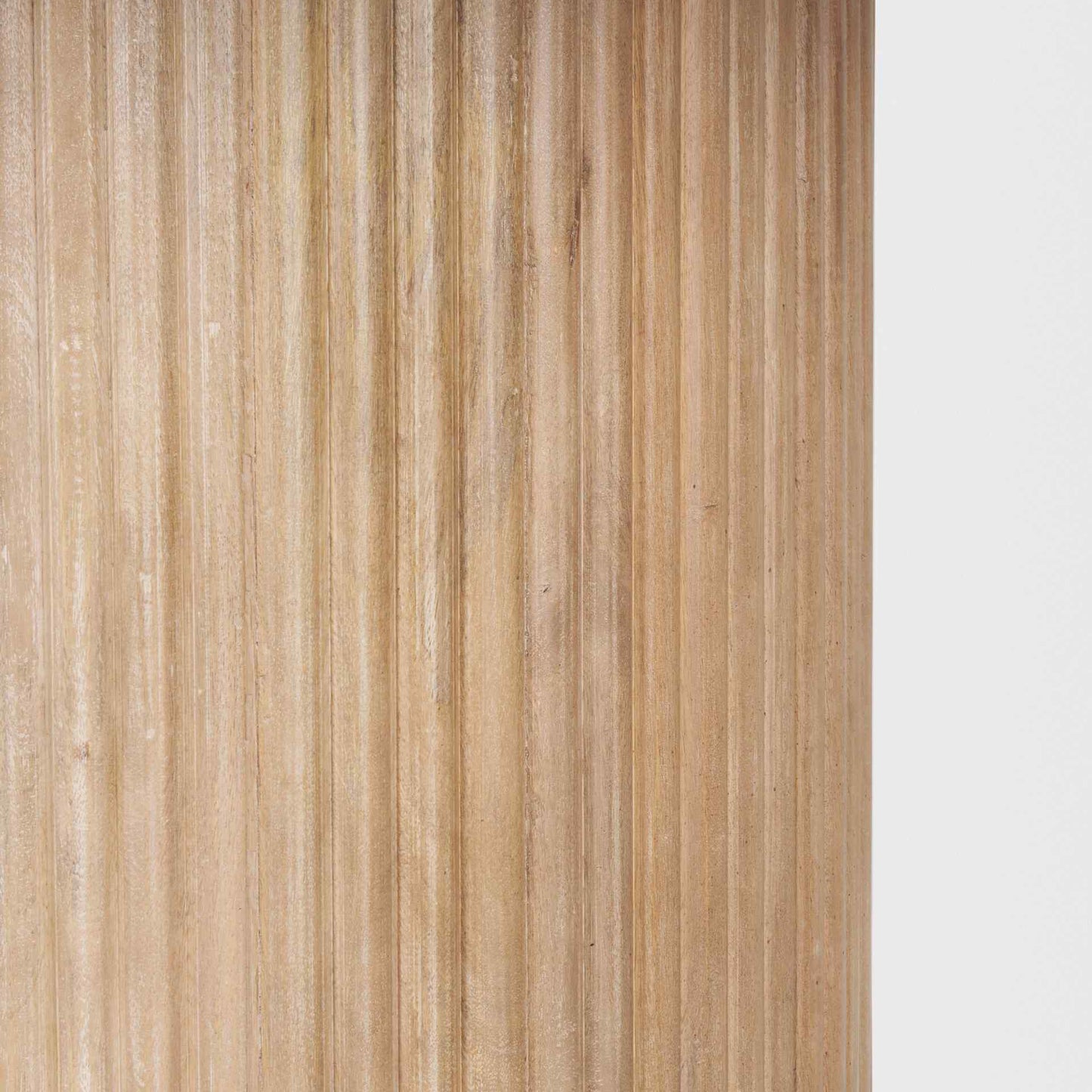 Mercana Terra Wood Fluted Round Dining Table