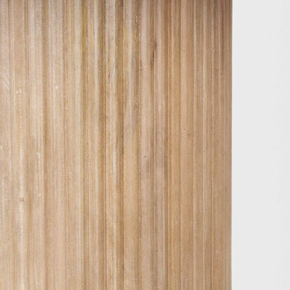 Mercana Terra Wood Fluted Round Dining Table