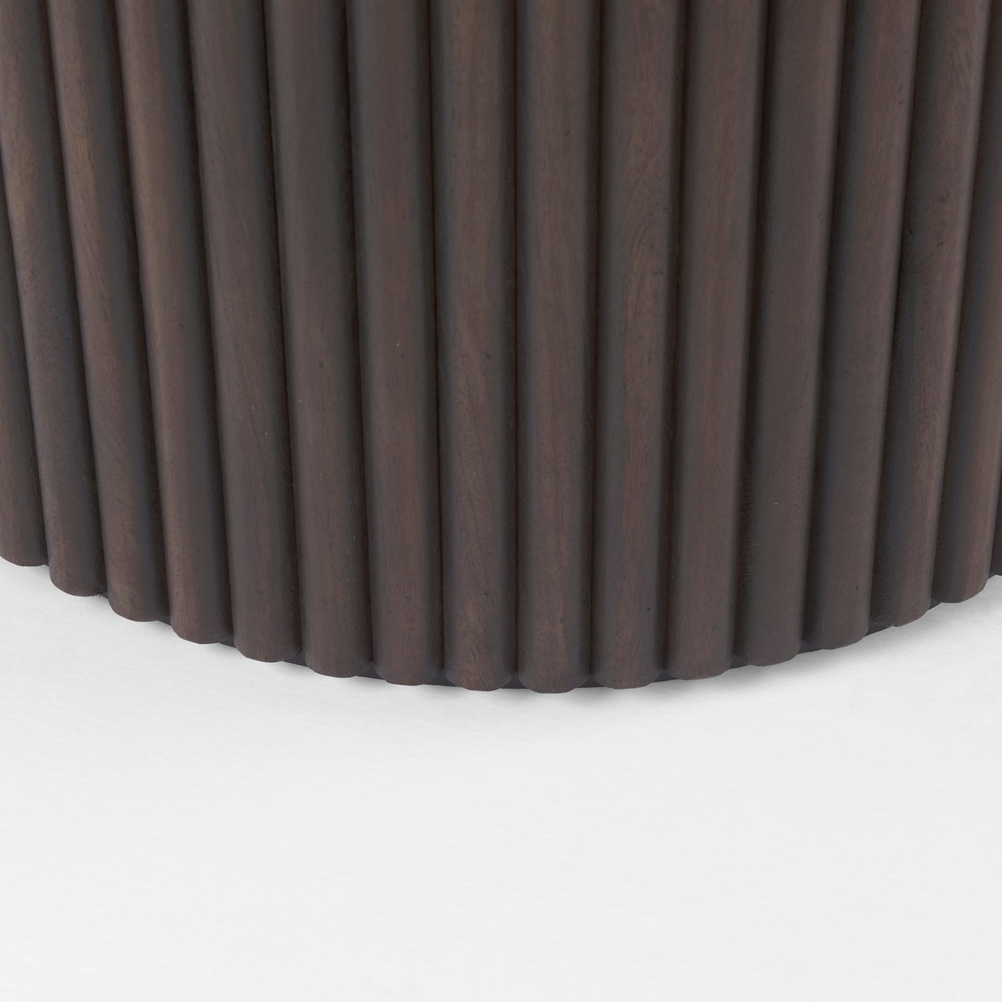 Mercana Terra Wood Fluted Round Dining Table