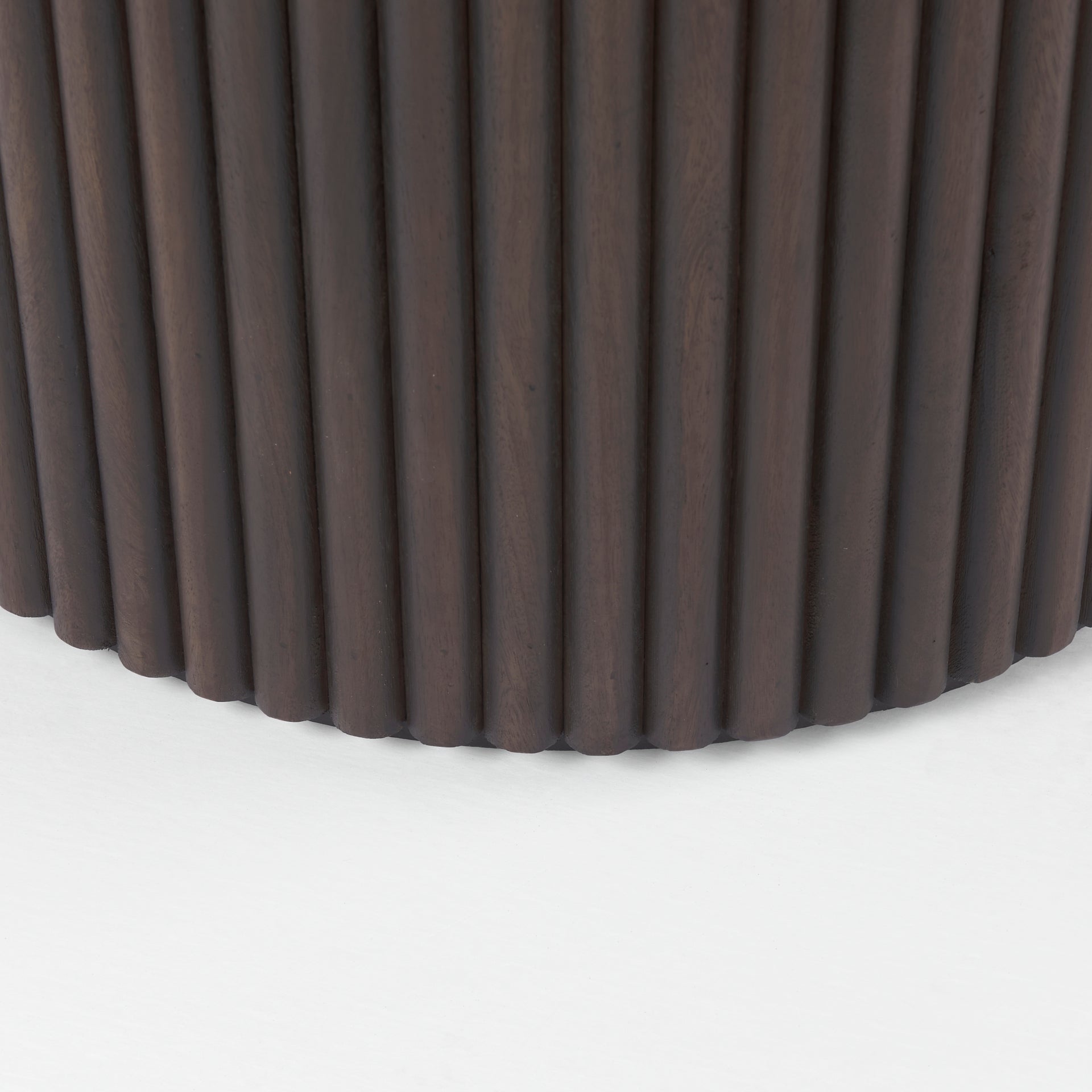 Mercana Terra Wood Fluted Round Dining Table