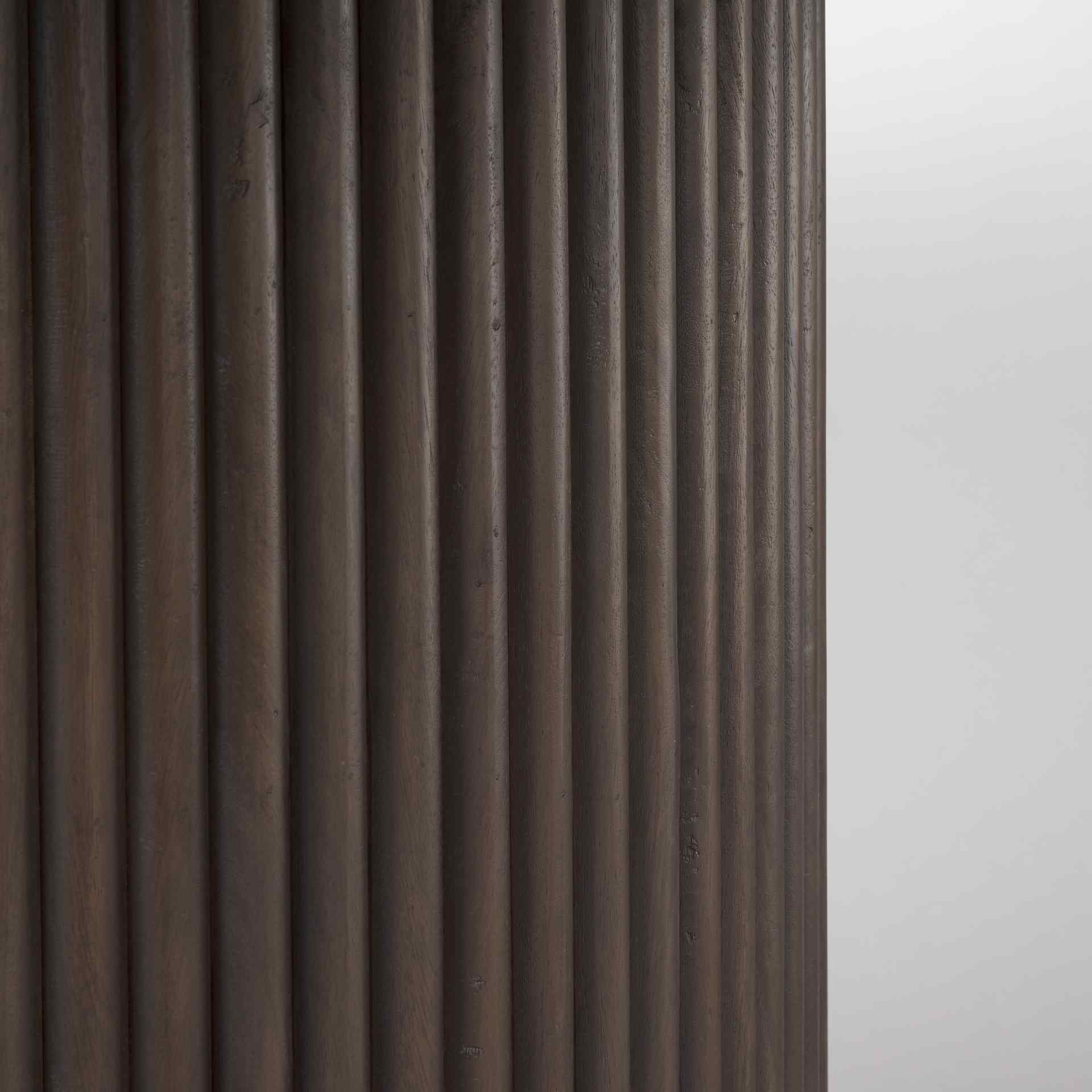 Mercana Terra Wood Fluted Round Dining Table