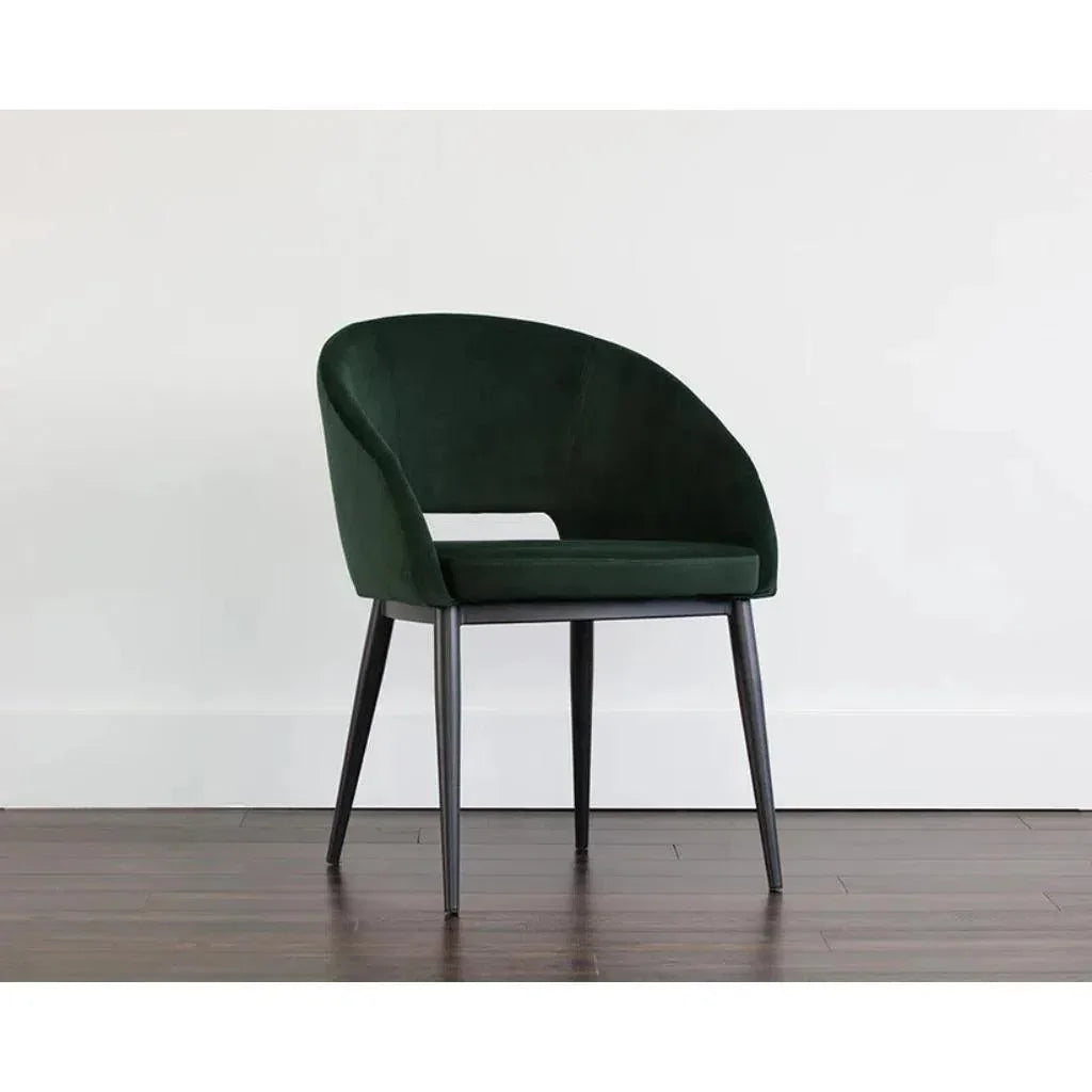 SUNPAN Thatcher Leather Armless Dining Armchair