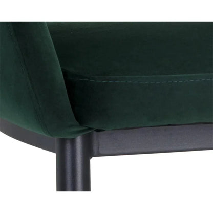 SUNPAN Thatcher Leather Armless Dining Armchair