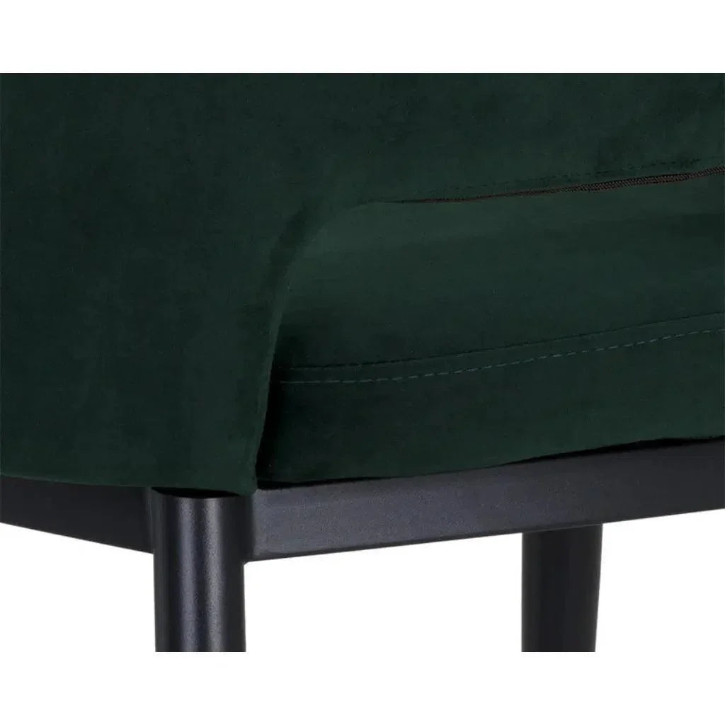 SUNPAN Thatcher Leather Armless Dining Armchair