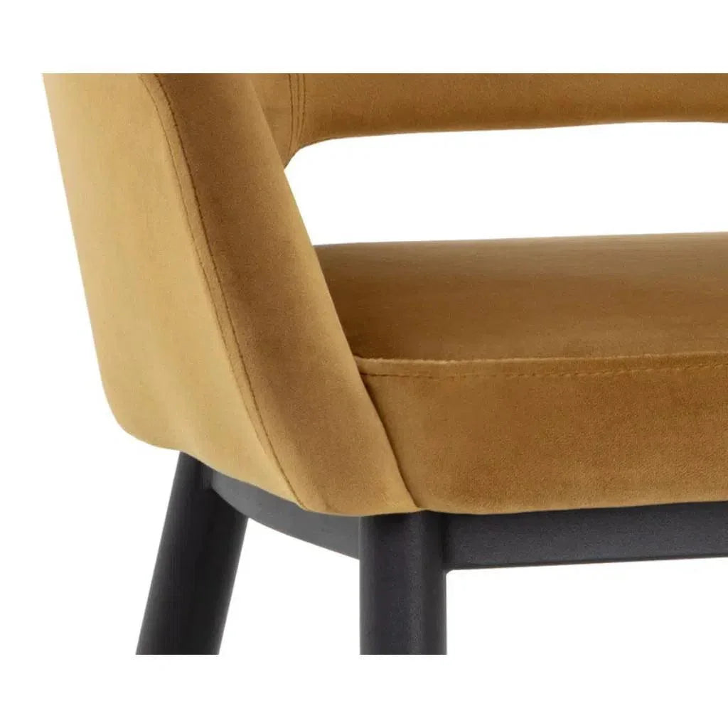 SUNPAN Thatcher Leather Armless Dining Armchair