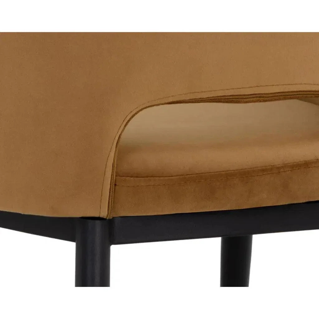 SUNPAN Thatcher Leather Armless Dining Armchair