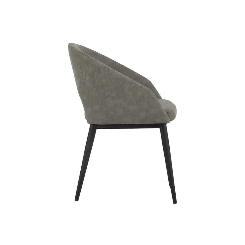 SUNPAN Thatcher Leather Armless Dining Armchair