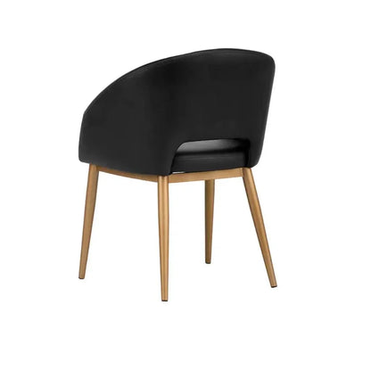 SUNPAN Thatcher Leather Armless Dining Armchair