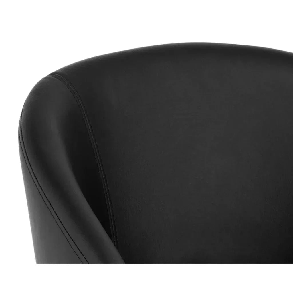 SUNPAN Thatcher Leather Armless Dining Armchair