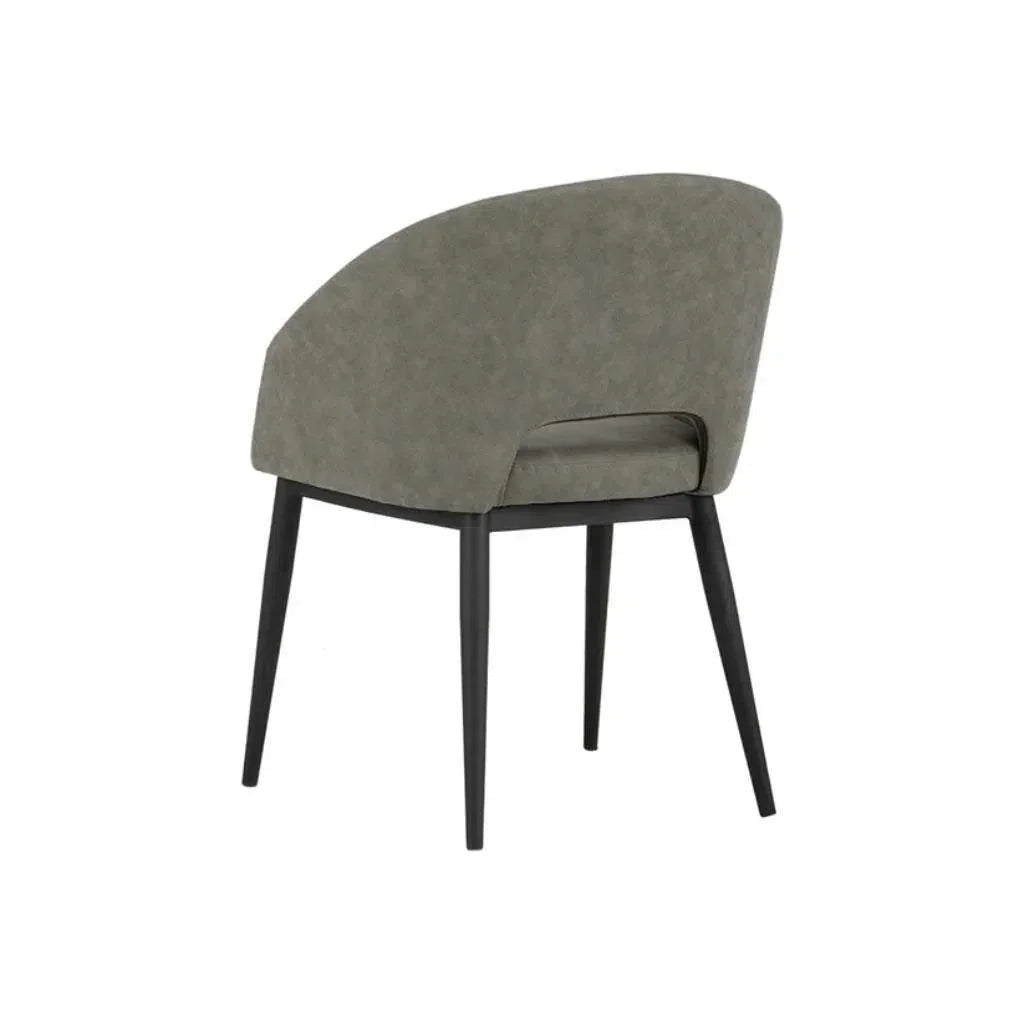 SUNPAN Thatcher Leather Armless Dining Armchair