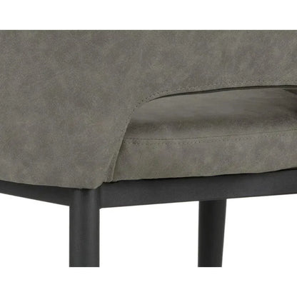 SUNPAN Thatcher Leather Armless Dining Armchair
