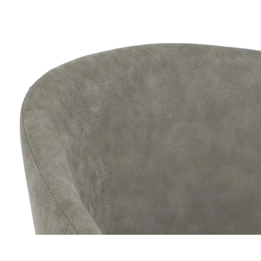 SUNPAN Thatcher Leather Armless Dining Armchair