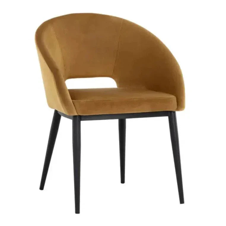 SUNPAN Thatcher Leather Armless Dining Armchair
