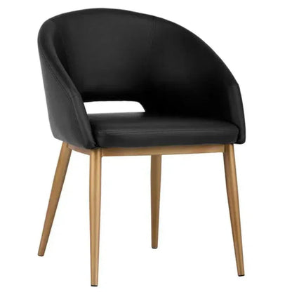 SUNPAN Thatcher Leather Armless Dining Armchair