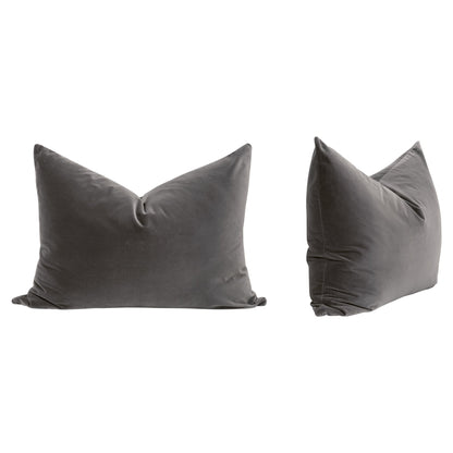 Dove Velvet Extra Large Lumbar Throw Pillow 2PC