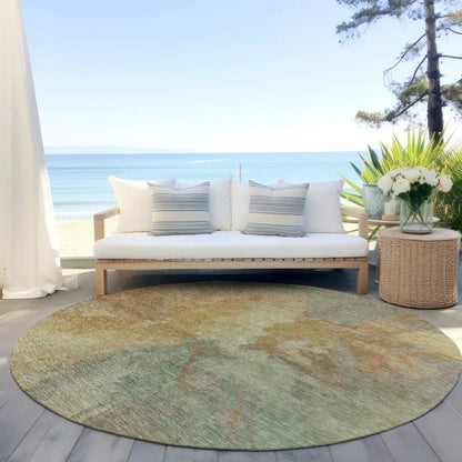 LOOMLAN Rugs Theodara Aloe Washable Indoor-Outdoor Rug