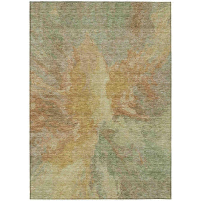 LOOMLAN Rugs Theodara Aloe Washable Indoor-Outdoor Rug