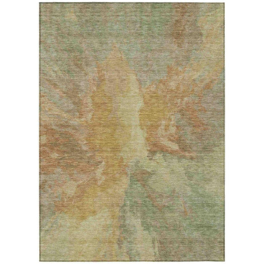 LOOMLAN Rugs Theodara Aloe Washable Indoor-Outdoor Rug