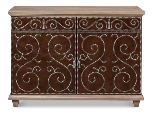 Theodore Equestrian Two Doors Wood Chest