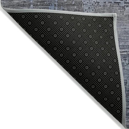 LOOMLAN Rugs Thornyx Gray Washable Indoor-Outdoor Rug