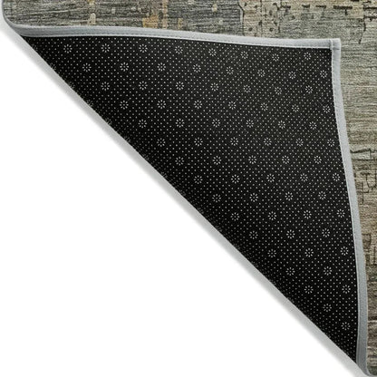 LOOMLAN Rugs Thornyx Green Washable Indoor-Outdoor Rug