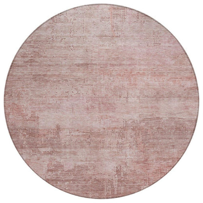 LOOMLAN Rugs Thornyx Pink Washable Indoor-Outdoor Rug